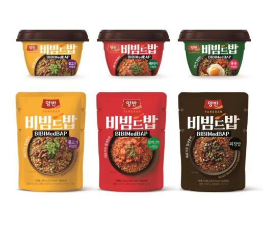 비벼져 있는 초간편 비빔밥 동원F&B 양반 비빔드밥 주목