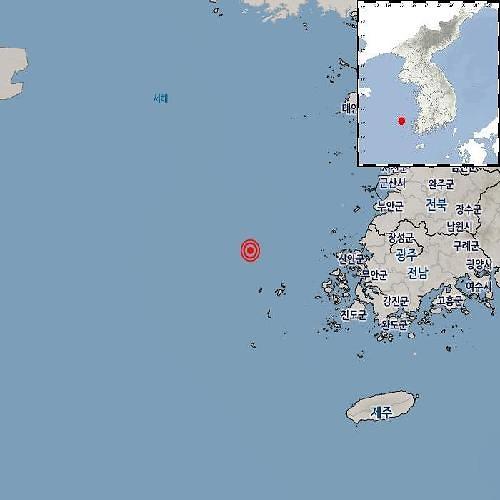 전남 신안 흑산도 61km 해역서 규모 2.3 지진...기상청 피해 無