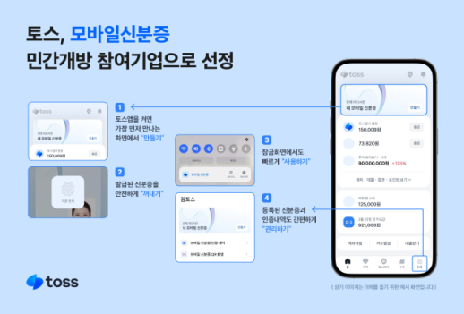 토스, 모바일신분증 민간개방 참여기업으로 선정
