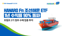 NH-아문디, 하나로 Fn조선해양 ETF 1년 수익률 98% 경신