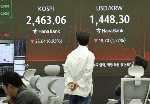 弹劾落幕难救市 KOSPI受外资抛压跌至2460点