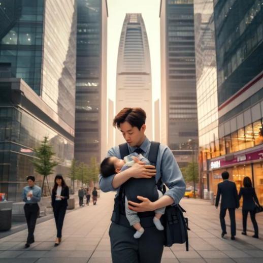 [금융 속 가족의 자리] 여의도 증권가, 남성 육아휴직 그림의 떡…10대 증권사 평균 32%