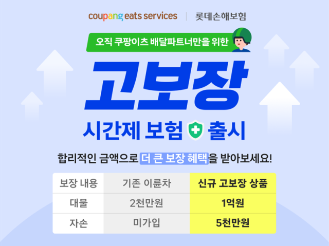 쿠팡이츠, 자손 포함 고보장 시간제 보험 혜택 확대 