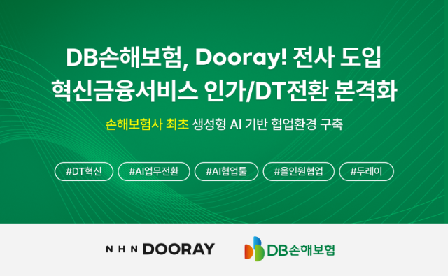 NHN두레이, DB손해보험 1만명에 협업툴 공급…혁신금융서비스 인가