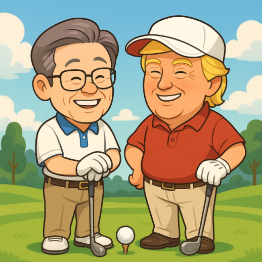 李在明开启夏日休假 恶补高尔夫全力准备韩美首脑会谈