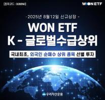 우리자산운용, WON K-글로벌수급상위 ETF 신규상장