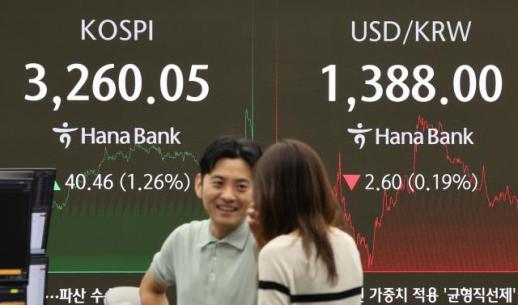코스피, 4년만에 3260선 돌파...양도세 완화·미국 금리인하 기대감