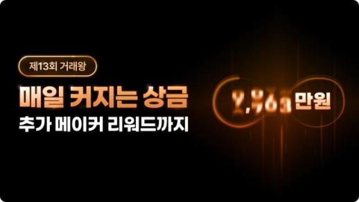 빗썸, 제13회 거래왕 이벤트 개최…폴카닷 등 25종 가상자산 대상