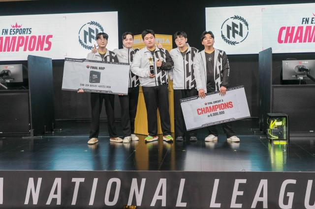 넥슨, 더 파이널스 내셔널 리그 서킷3 FN 이스포츠 우승…서킷2 이어 2연패