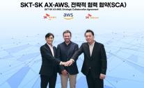 SKT·SK AX, AWS와 전략적 협력 체결…AI 클라우드 공동 공략 나선다