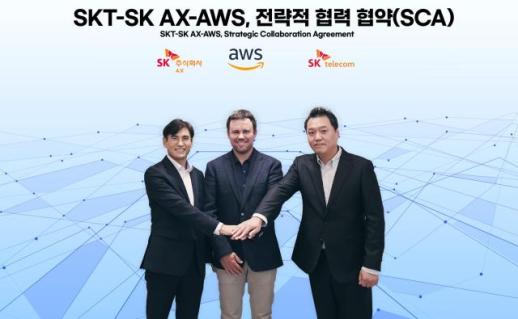 SKT·SK AX, AWS와 전략적 협력 체결…AI 클라우드 공동 공략 나선다