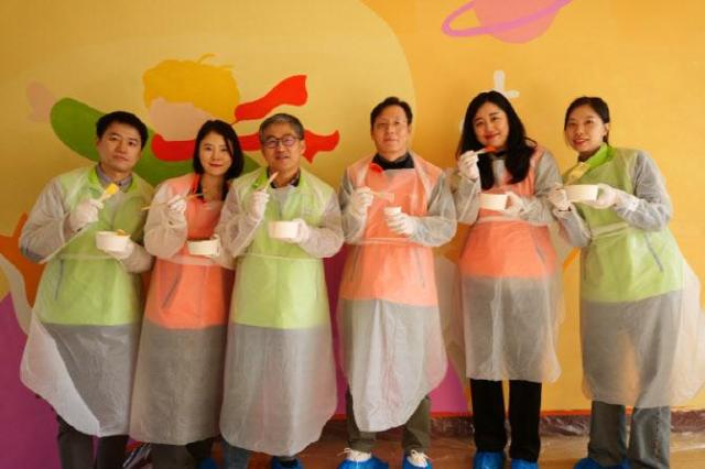 미래에셋증권·과학기술인공제회, 원효초등학교 벽화 봉사활동