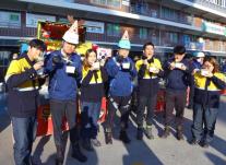 HD현대중공업, 혹한기 생산현장에 우동 간식차 운영