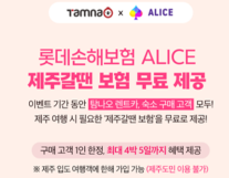 롯데손보, 탐나오와 제휴 통해 제주 여행 보험 무료 가입 지원