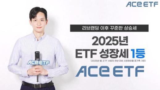 한투운용 ACE ETF, 2025년 시장점유율 상승폭 1위…순자산 25조원 돌파