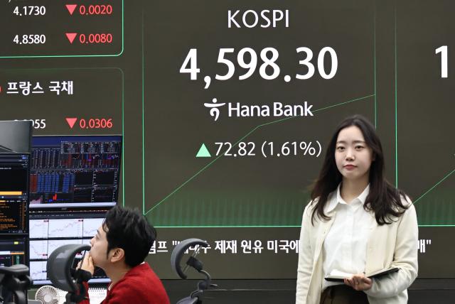 오천피 갈까…코스피 장중 4611선 돌파로 사상 최고치 경신