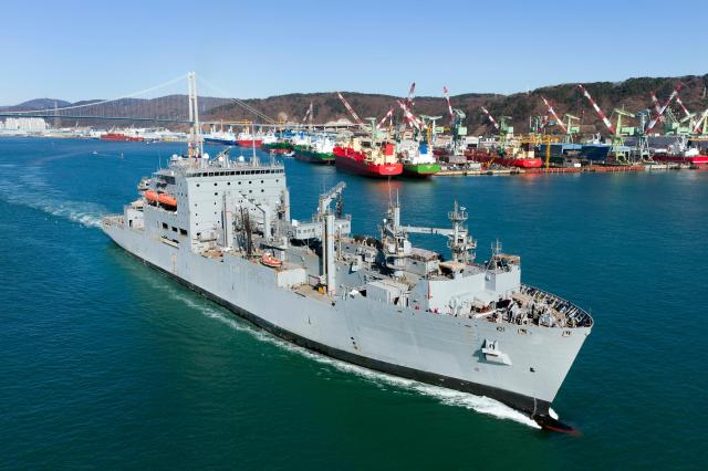 HD현대重, 미 해군 군수지원함 MRO 연속 추가 수주