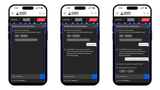 IBM, 2026 그래미 어워즈 앞두고 AI 솔루션 그래미 IQ 공개