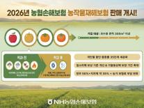 [보험업계 스냅샷] NH농협손보, 2026년 농작물재해보험 판매 개시 外