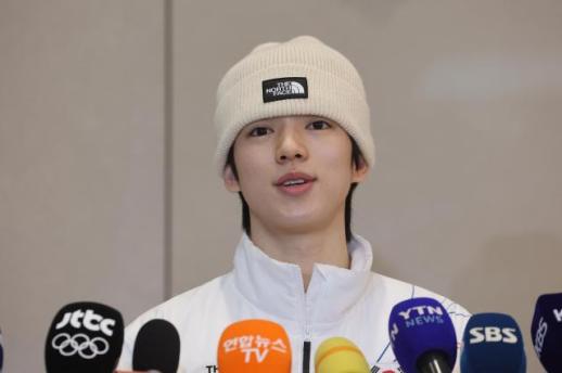 花滑选手车俊焕结束冬奥会回国