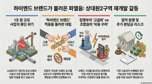 하이엔드 적용 요구가 부른 파열음…상대원2구역, 조합·조합원 갈등 수면 위로