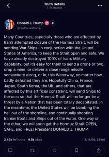 Trump calls on Korea, allies to send warship as Hormuz tensions rise 