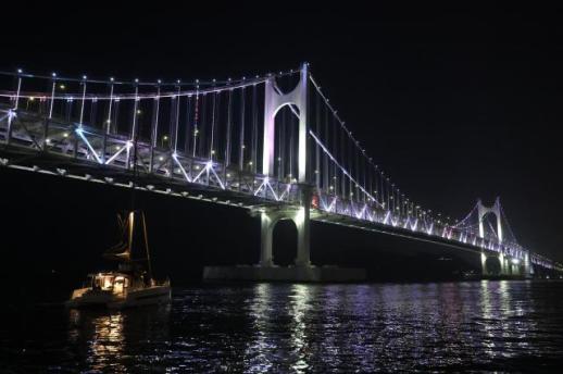 Why yacht tour is best way to enjoy Busans iconic Gwangan Bridge