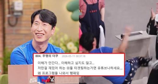 Comedian Yang Sang-guk Faces Criticism for Attitude on TV Show