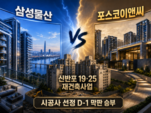 Samsung and Posco Engage in Final Bidding for Shinbanpo Reconstruction Project