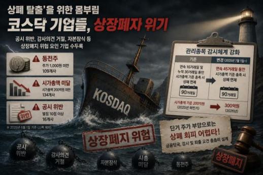 Delisting Risks Rise for KOSDAQ Companies Amid Stricter Regulations