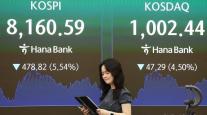 젠슨 황 등판에도…코스피, -5% 넘게 급락하며 8100선 진땀 사수
