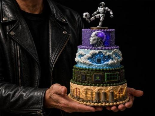 Jensen Huang Discovers AI Cake in South Korea, A Nation with All Five Layers