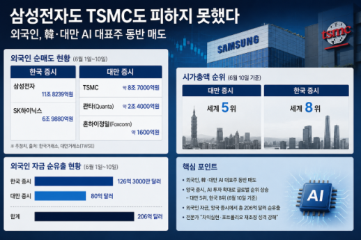 Foreign Investors Withdraw from South Korean and Taiwanese AI Semiconductor Stocks