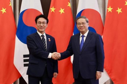 韩中总理时隔七年举行会谈 就深化双边关系与务实合作达成共识