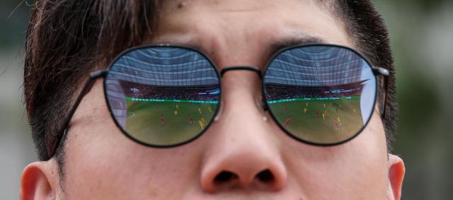 Sunglasses reflect World Cup fever in Seoul