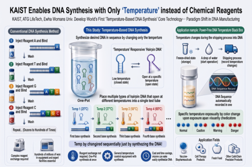 KAIST turns temperature into DNA synthesis tool