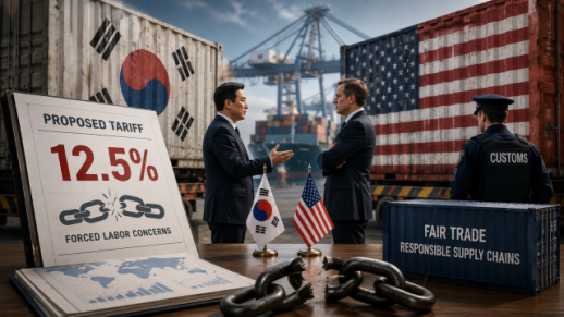 South Korea pushes back on US proposed forced-labor tariff