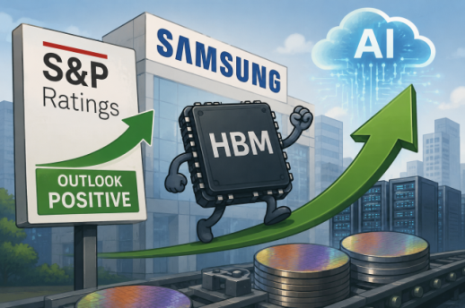 S&P lifts Samsung outlook as AI memory boom gathers pace