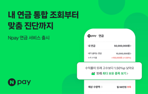 국민·퇴직·개인연금 한눈에…Npay, AI 노후진단 시작
