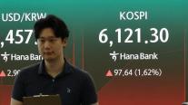 초반 반짝하다 다시 주저앉은 코스피…장중 6000선 붕괴