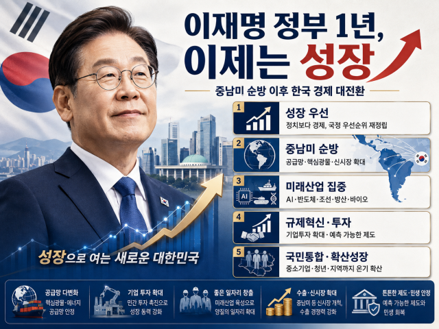 [사설 | 이재명 정부 1년 특별기획①] 이제는 성장을 말할 때다