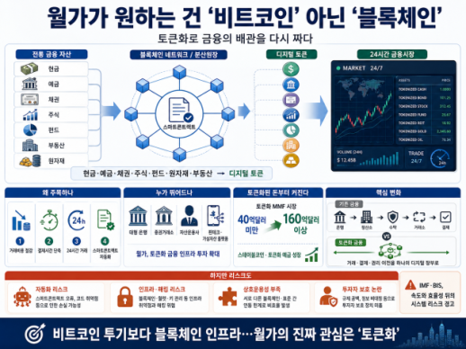 월가는 비트코인이 아니라 블록체인을 원한다…토큰화가 바꾸는 금융 배관