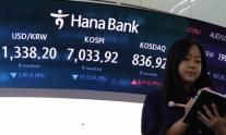 코스피, 0.25% 내린 7033.92 마감…장중 낙폭 대부분 회복