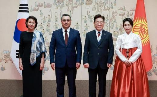 金惠京与吉尔吉斯总统夫人会谈，期待扩大福利与文化交流