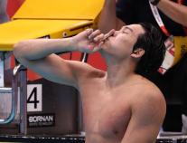 [AG 2026] 김영범, 자유형 50m 금빛 질주…대회新으로 한국 수영 첫 金