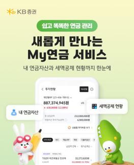 KB證, MTS My연금 전면 개편…연금자산 조회부터 투자까지 한 번에
