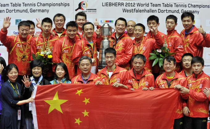 乒乓球——世乒赛：中国男队夺冠