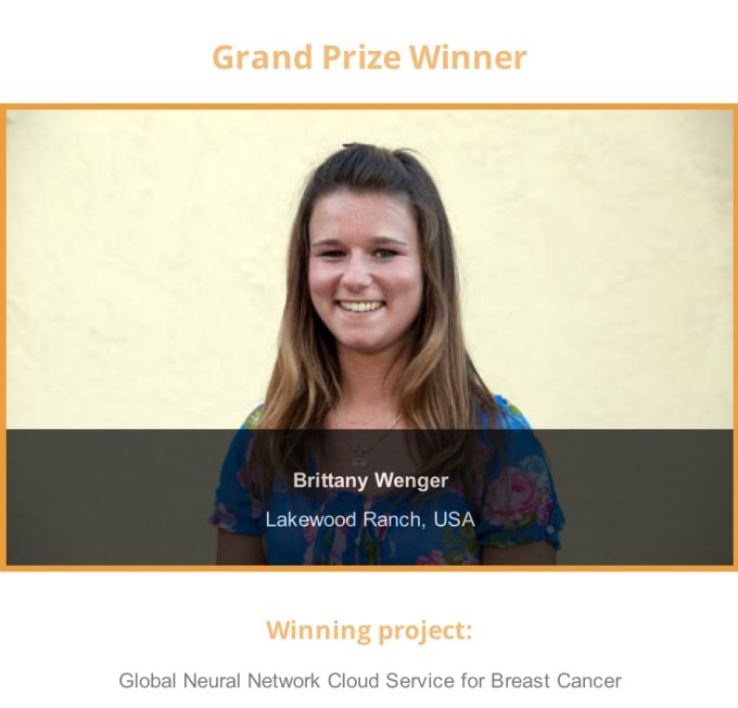 17-year-old girl builds Global Neural Network Cloud Service to detect breast cancer