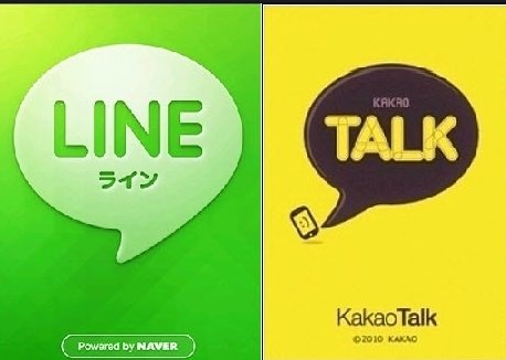 LINE、KAKAO Talk手机聊天软件争雄