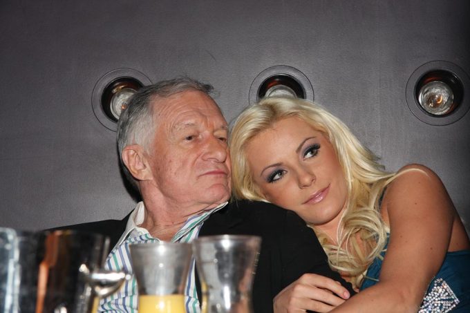 Forever playboy, Hugh Hefner, gets tied down with his playboy bunny, a 26-year-old!